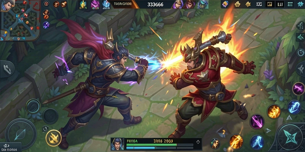 Tampilan gameplay seru dan penuh aksi dari 333666.