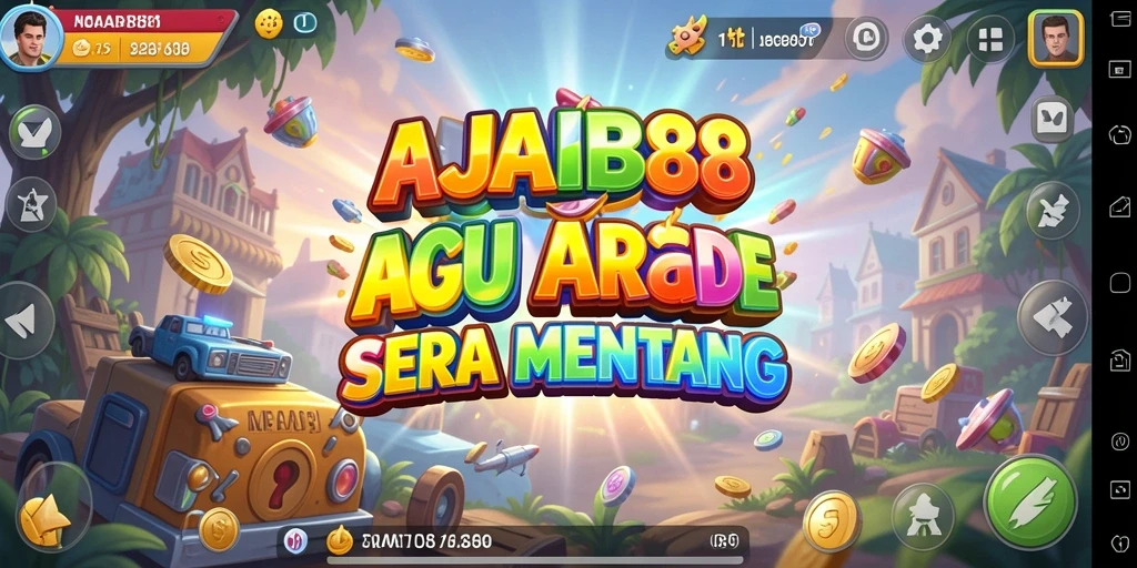 Screenshot AJAIB88 menunjukkan gameplay Arcade yang menarik dan penuh warna.