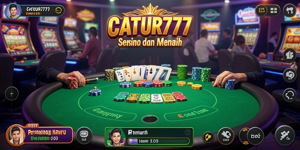 Screenshot gameplay menarik dari CATUR777 menunjukkan pengalaman Kasino yang mendebarkan.