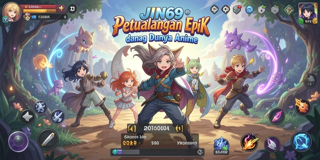 Tampilan gameplay JIN69 yang menakjubkan dan penuh warna.