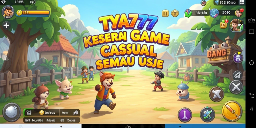 Tampilan gameplay TYA777 yang seru dan penuh warna.